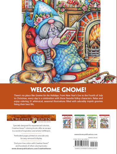 Creative Haven Gnome for the Holidays Coloring Book (Adult Coloring Books: Holidays & Celebrations)