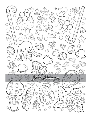 Kawaii Town: Coloring Book with Cute Animals, Tiny Buildings, and Playful Scenes for Stress Relief and Relaxation