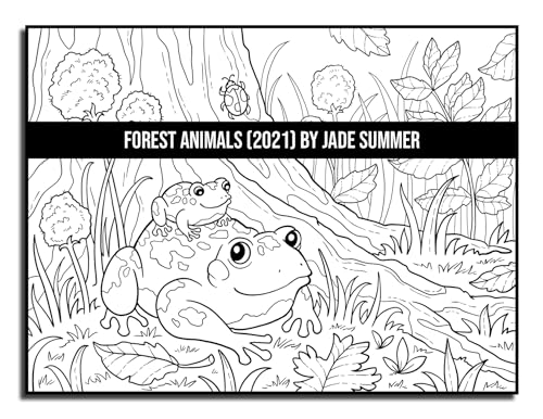 Forest Animals: An Adult Coloring Book with 50 Adorable Images of Woodland Creatures, Beautiful Flowers, Nature Scenes, and More!