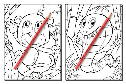 Cute Animals: An Adult Coloring Book with Fun, Easy, and Relaxing Coloring Pages for Animal Lovers