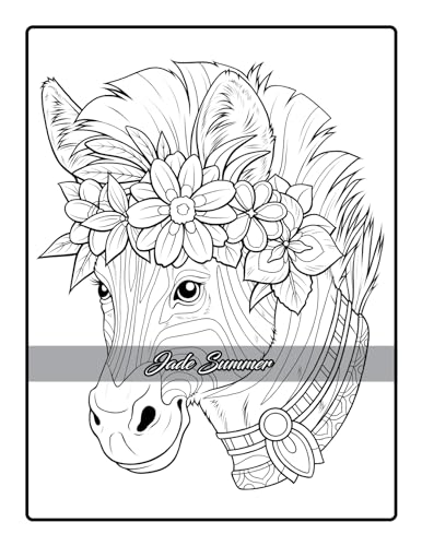 Flower Crown Animals: Coloring Book for Women and Teens with Adorable Animals and Beautiful Flowers for Stress Relief and Relaxation