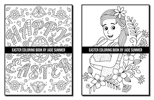 Easter Coloring Book: For Adults with Fun, Easy, and Relaxing Designs (Easy Coloring Books)