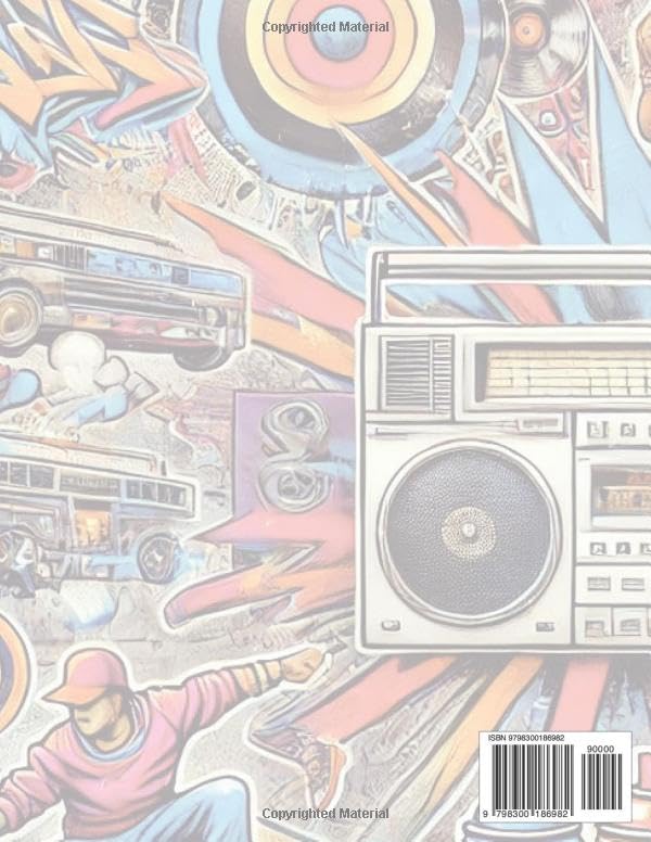 Dj, Dance and Doodle 1970s Hop insperations: 1970s Hip - inssitions for adults