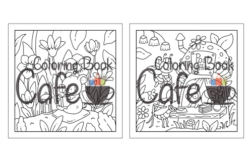 Garden Cuties: Cute and Comfy Coloring Book for Adults and Teens Featuring Adorable Critters in Cozy Garden Scenes (Cute and Comfy Coloring Books)