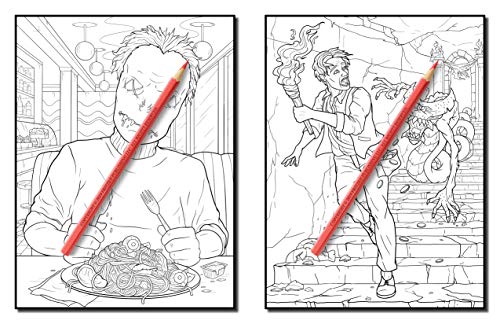 Nightmare: A Horror Coloring Book with Terrifying Monsters, Evil Women, Dark Fantasy Creatures, and Gothic Scenes for Relaxation