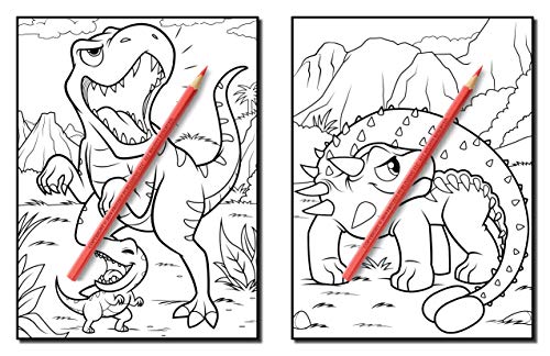 Dinosaurs: A Dinosaur Coloring Book for Kids
