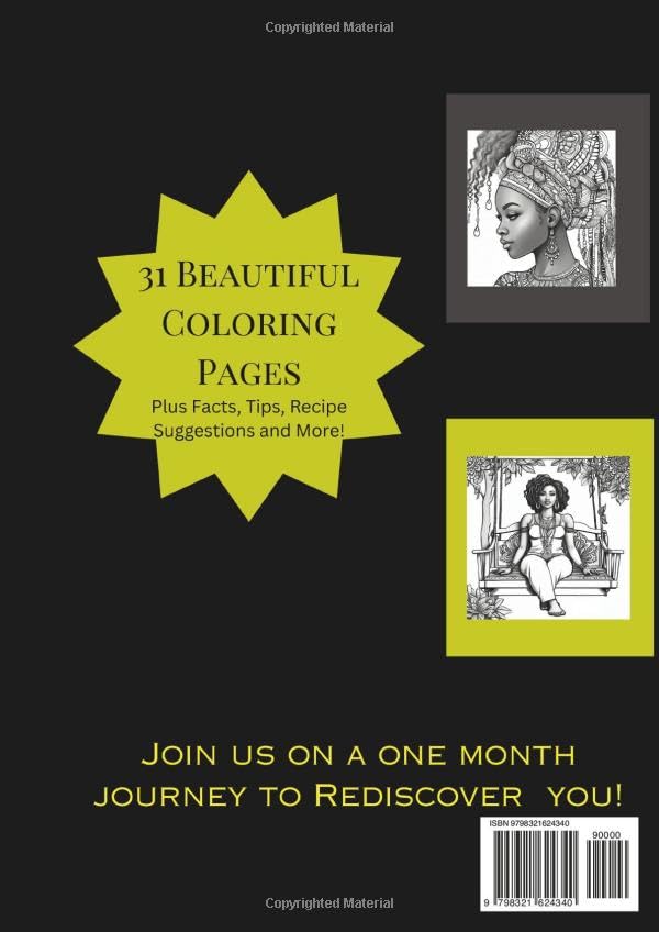 31 Days of Self Care: A Coloring Book for Busy Black Women (Relaxation for Busy Black Women: A Coloring Book Series)