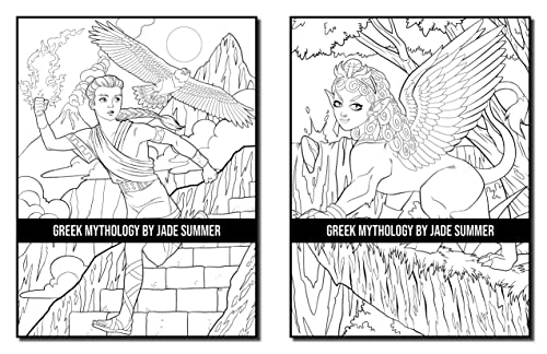 Greek Mythology: A Coloring Book for Adults and Kids with Powerful Gods, Beautiful Goddesses, Mythological Creatures and More!