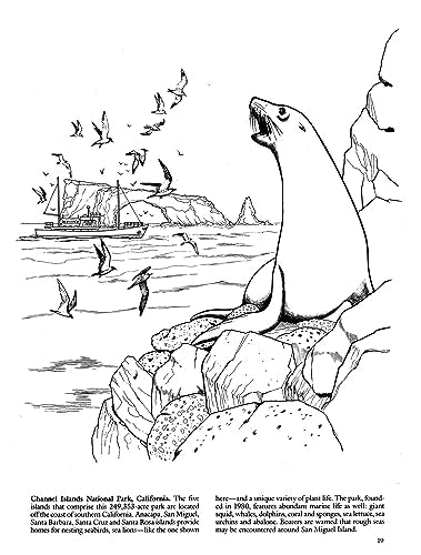 National Parks Coloring Book (Dover Nature Coloring Book)