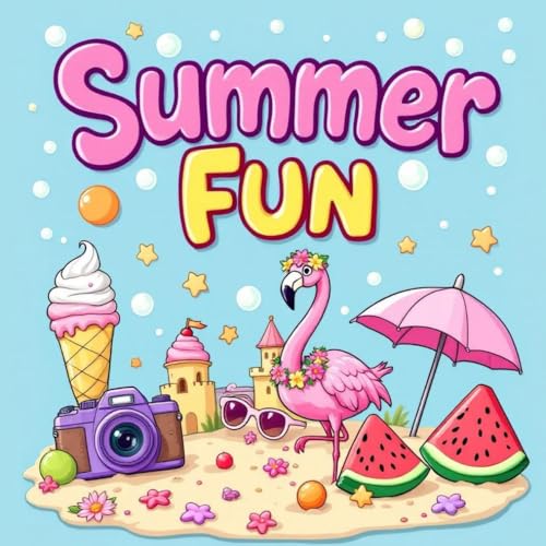 Summer Fun: Beach and Sea Coloring book for Kids and Teens