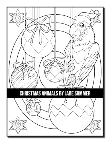 Christmas Animals: An Adult Coloring Book with Cute Holiday Animals and Relaxing Christmas Scenes (Christmas Coloring Books)