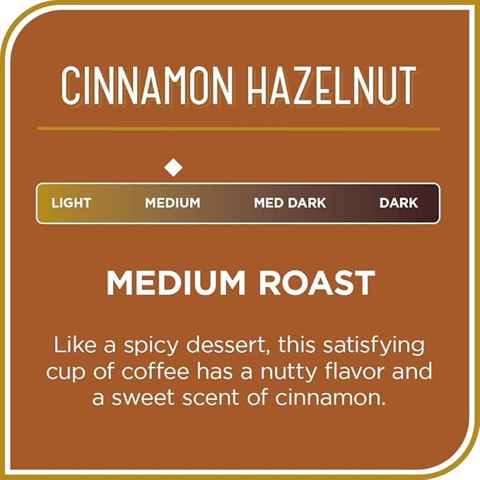 Don Francisco's Cinnamon Hazelnut Ground Flavored Coffee: Rich, Aromatic 100% Arabica Blend - Medium Roast for a Delightful Morning Brew (12 oz Can)