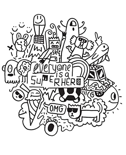 The Official Doodle Boy Coloring Book (Dover Design Coloring Books)