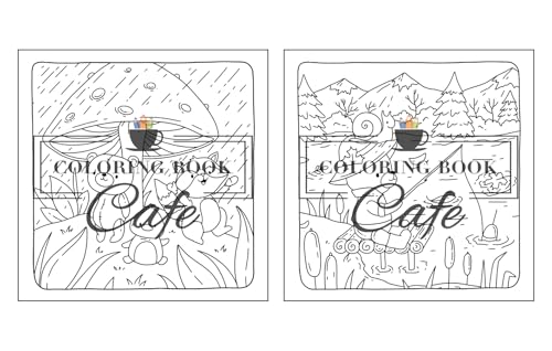 Autumn Hygge: Cute and Cozy Coloring Book for Adults & Teens Featuring Autumn Scenes with Adorable Animals Characters