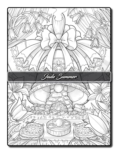Fairy Homes Coloring Book: For Adults with Fantasy Designs for Fun and Relaxation