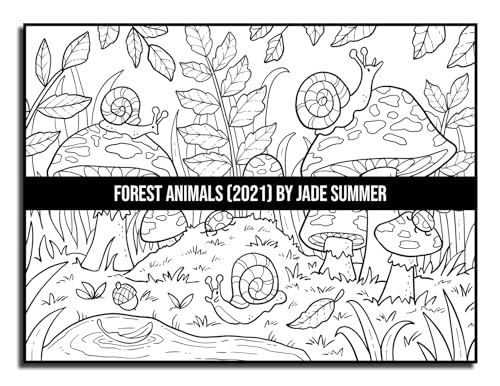 Forest Animals: An Adult Coloring Book with 50 Adorable Images of Woodland Creatures, Beautiful Flowers, Nature Scenes, and More!