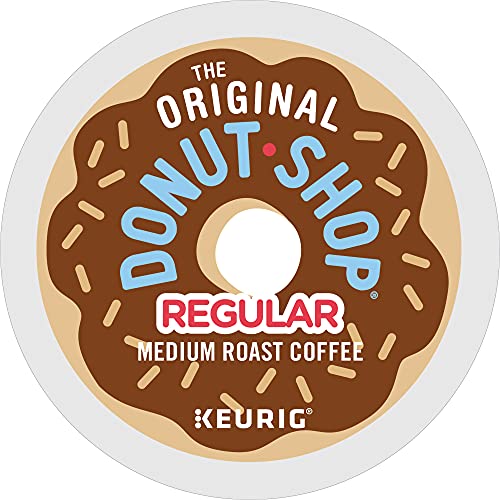 The Original Donut Shop Regular, Keurig Single Serve K-Cup Pods, Medium Roast Coffee, 60 Count, (6 Packs of 10)