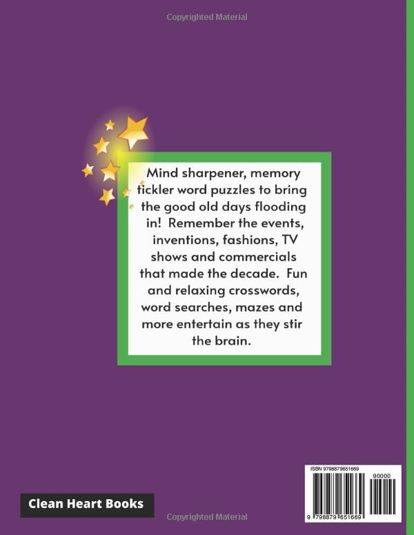 Word Puzzles Through the Decades: Crosswords, Mazes, Word Searches: Memory Ticklers 1950s, 1960s, 1970s, 1980s, 1990s, 2000s