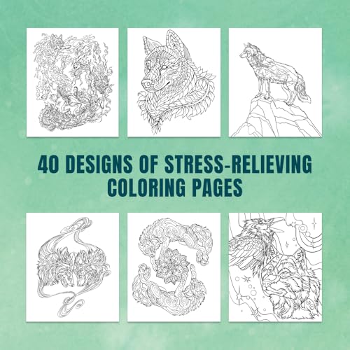 Howl: The Call of the Wolf: A Stress-Relieving Adult Coloring Book Inspired by the Alaskan Wilderness