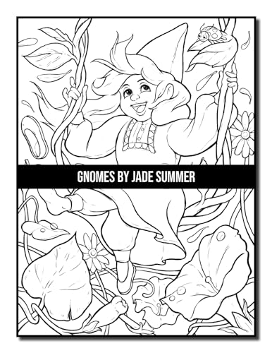 Gnomes: A Fantasy Coloring Book for Adults and Kids with Adorable Characters, Whimsical Scenes, and More!