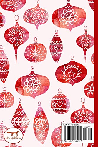 Notes: A Blank Sketchbook with Watercolor Retro Christmas Ornaments Cover Art