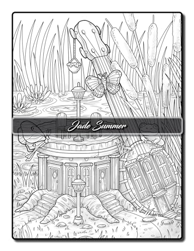 Fairy Homes Coloring Book: For Adults with Fantasy Designs for Fun and Relaxation