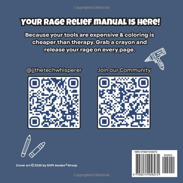 Rage Relief: A Coloring Manual for Automotive Mechanics