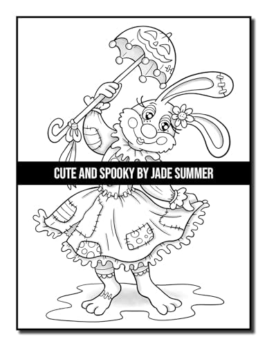 Cute and Spooky: A Halloween Coloring Book for Adults and Kids with Cute Characters, Spooky Scenes, and More! (Halloween Coloring Books)