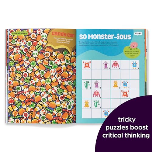 brainPLAY Halloween Puzzles: Over 200 Spell-Binding Mazes, Halloween Fill in the Blank, Mini Puzzles and MoreSilly Spooky Fun for Kids 7 and Up (brainPLAY Puzzle Books)