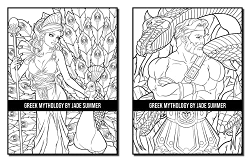 Greek Mythology: A Coloring Book for Adults and Kids with Powerful Gods, Beautiful Goddesses, Mythological Creatures and More!