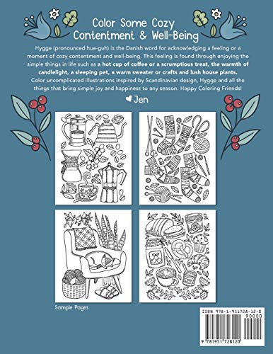 Time To Hygge: A Joy & Happiness Coloring Book (Scandi Simple Coloring Books)