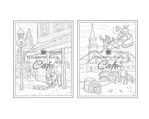 100 Christmas Scenes: An Adult Coloring Book Featuring 100 Fun, Easy and Relaxing Christmas Coloring Pages (Christmas Coloring Books)