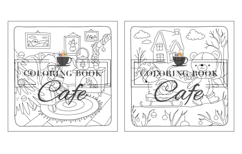 Christmas Hygge: Cute and Cozy Coloring Book for Adults & Teens Featuring Cheerful Holiday Scenes with Adorable Animals Characters (Cute and Comfy Coloring Books)