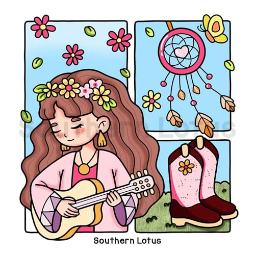 Girl Spaces: Coloring Book for Adults and Teens Featuring Cozy Moments and Girly Things, Cute Drawings for Relaxation and Stress Relief (Cute & Easy Coloring)