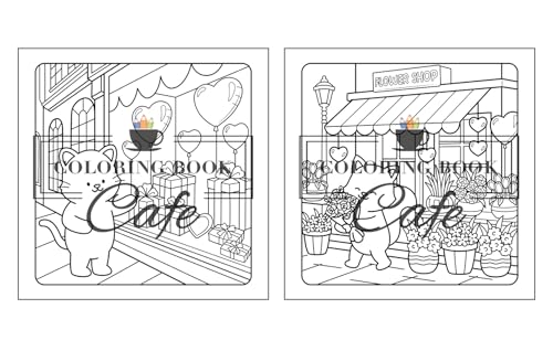Paws & Hearts: Coloring Book for Adults & Teens Featuring Cozy Love Scenes with Adorable Animal Characters