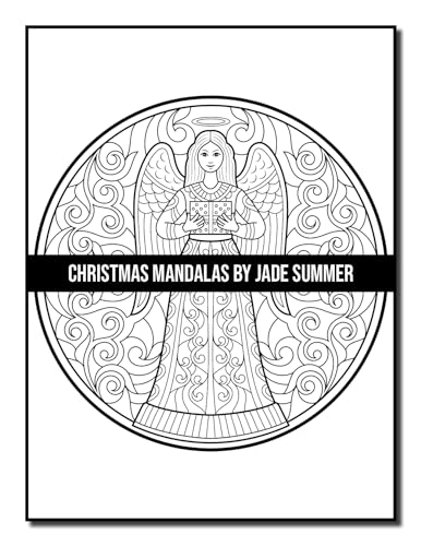 Christmas Mandalas: An Adult Coloring Book with Fun, Easy, and Relaxing Coloring Pages for Christmas Lovers (Christmas Coloring Books)