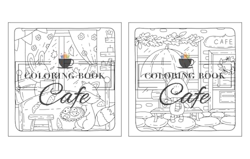 Autumn Hygge: Cute and Cozy Coloring Book for Adults & Teens Featuring Autumn Scenes with Adorable Animals Characters