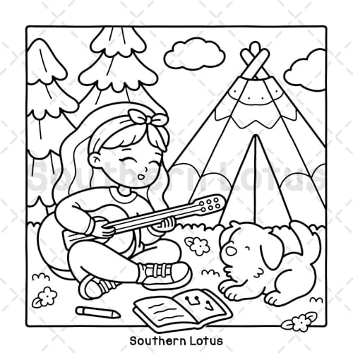 Girl Spaces: Coloring Book for Adults and Teens Featuring Cozy Moments and Girly Things, Cute Drawings for Relaxation and Stress Relief (Cute & Easy Coloring)