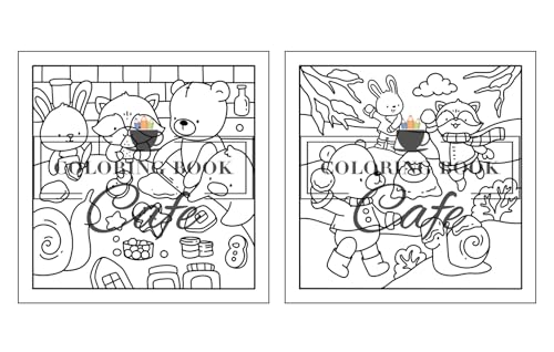 Winter Hygge: Cute and Cozy Coloring Book for Adults & Teens Featuring Comfy Winter Scenes with Adorable Animal Characters (Cute and Comfy Coloring Books)