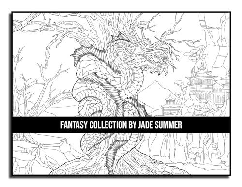 Fantasy Collection: An Adult Coloring Book with 100+ Incredible Coloring Pages of Mermaids, Fairies, Vampires, Dragons, and More!