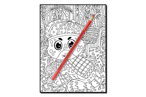 Chibi Animals: An Adult Coloring Book with Adorable Cartoon Animals, Cute Nature Scenes, and Relaxing Patterns for Animal Lovers (Cute Animal Coloring Books)