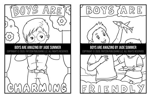 Boys Are Amazing: An Inspirational Coloring Book for Boys to Motivate, Encourage and Build Confidence