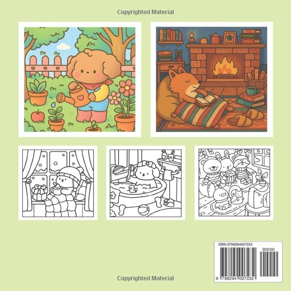 Fuzzy Hygge Coloring Book: A Heartwarming Escape into Soft Textures and Hygge Life, Cute & Cozy Pages to Soothe Your Soul and Spark Joy