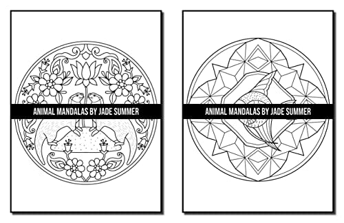 Mandala Coloring Book: For Adults with Cute Animal Mandalas, Fun Geometric Patterns, and Relaxing Flower Designs