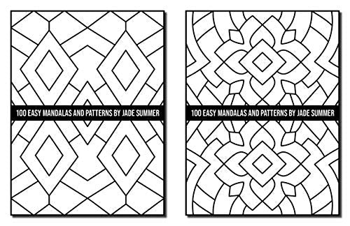 100 Easy Mandalas and Patterns: A Mandala Coloring Book for Adults with Fun, Simple, and Relaxing Coloring Pages (Easy Coloring Books)