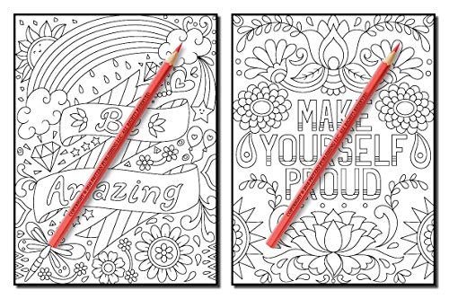 Live Your Dreams: An Adult Coloring Book with Fun Inspirational Quotes, Adorable Kawaii Doodles, and Positive Affirmations for Relaxation