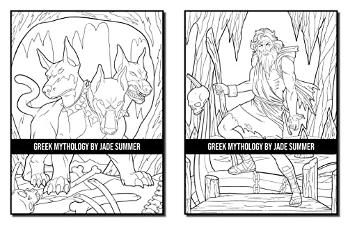 Greek Mythology: A Coloring Book for Adults and Kids with Powerful Gods, Beautiful Goddesses, Mythological Creatures and More!