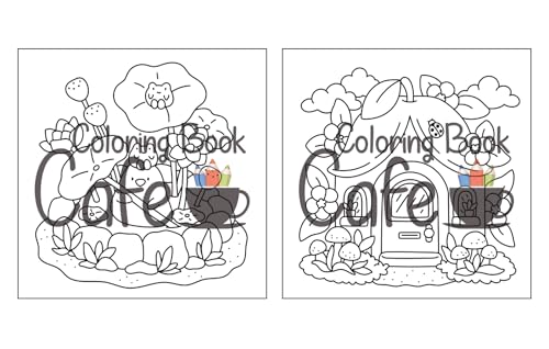 Tiny Gardens: Cute & Comfy Coloring Book for Adults and Teens Featuring Adorable Garden Scenes (Cute and Comfy Coloring Books)