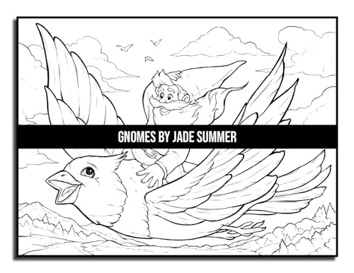 Gnomes: A Fantasy Coloring Book for Adults and Kids with Adorable Characters, Whimsical Scenes, and More!