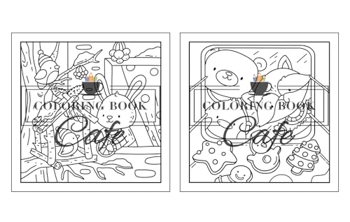 Winter Hygge: Cute and Cozy Coloring Book for Adults & Teens Featuring Comfy Winter Scenes with Adorable Animal Characters (Cute and Comfy Coloring Books)